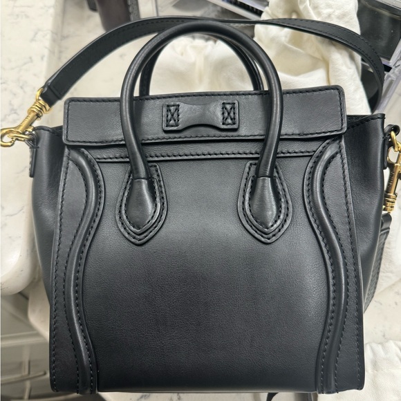 Celine nano luggage in smooth leather with Celine wallet - Picture 10 of 12